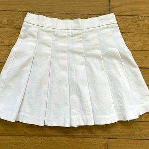 FULL TILT Pleated White Mini Skirt (GIRL'S medium)